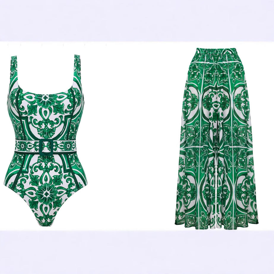 European And American Swimwear Female Beach Dress Blouse And Pants