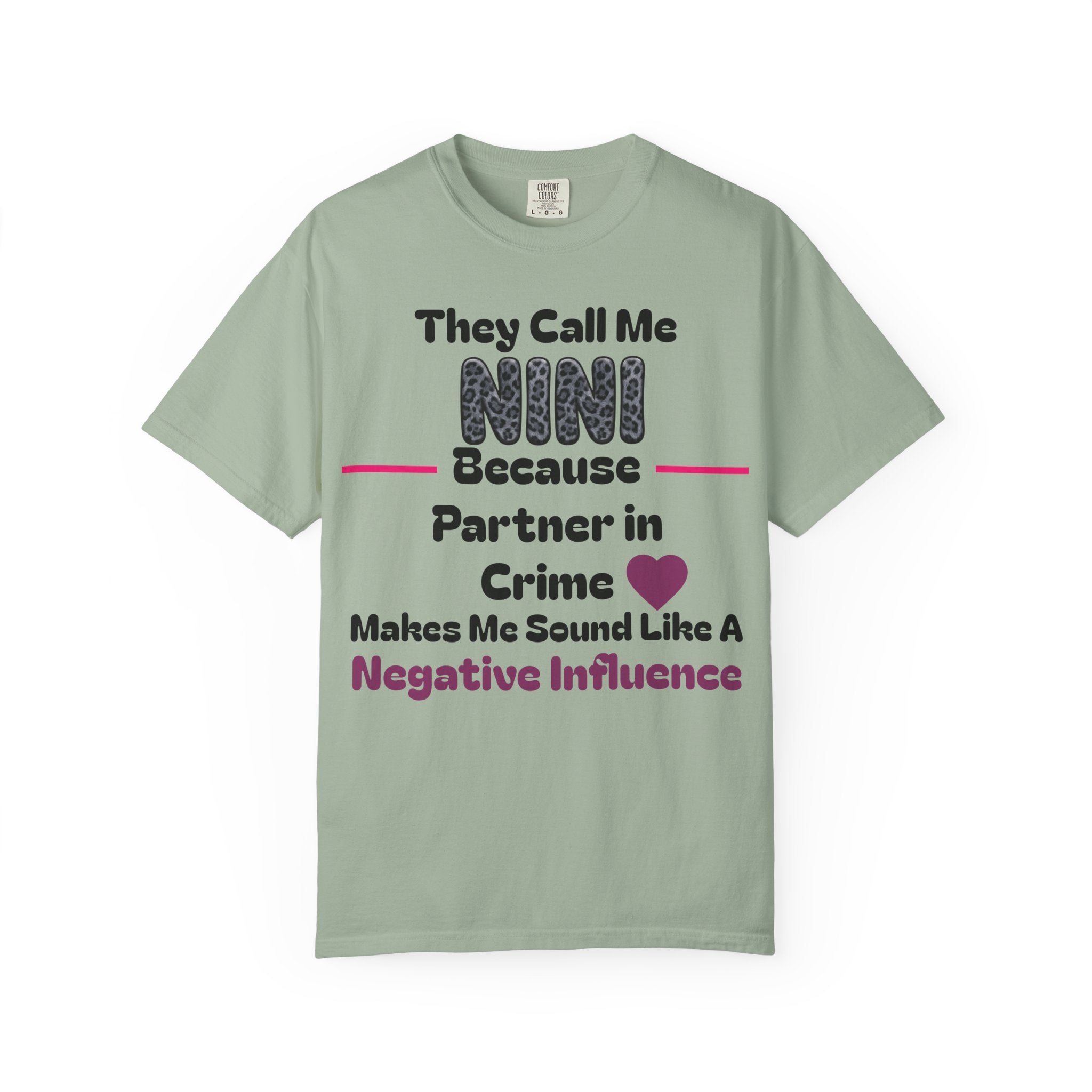 NINI Partner in Crime T-Shirt — Funny Grandma/Nini Gift