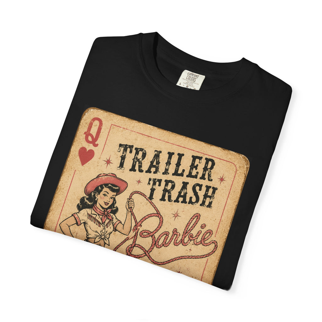 Trailer Trash Barbie T-Shirt – Vintage Cowgirl Camper Graphic Tee