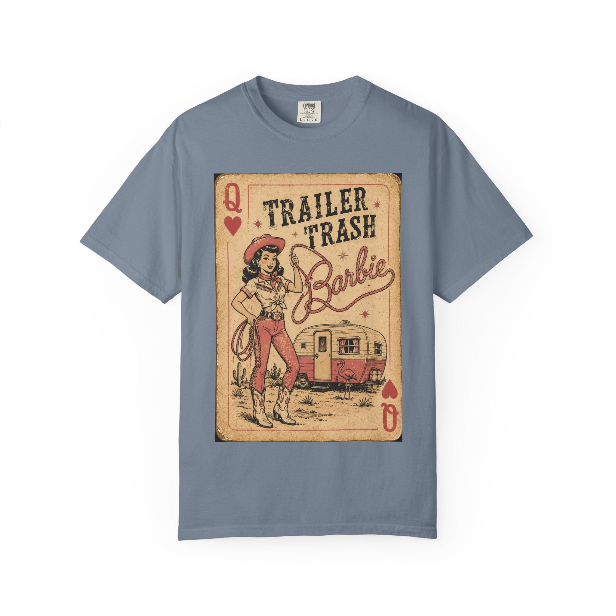 Trailer Trash Barbie T-Shirt – Vintage Cowgirl Camper Graphic Tee
