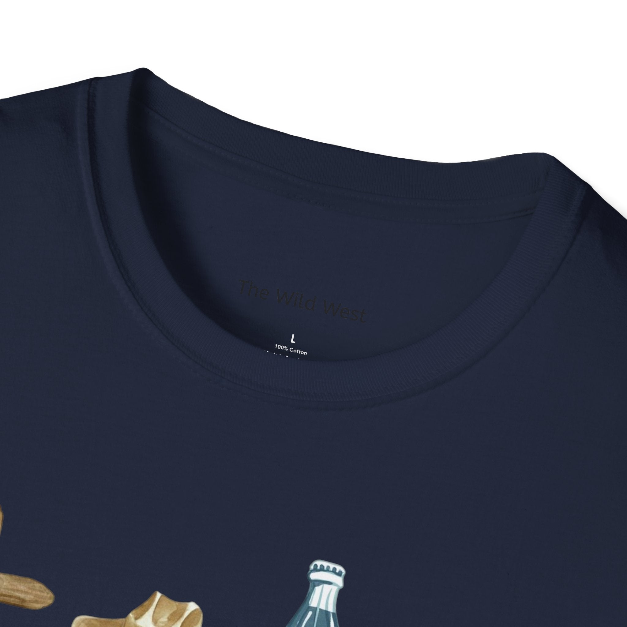Patriotic Icons T‑Shirt — "God Bless The USA" Cross, Cowboy Hat, Coke & Eagle Design