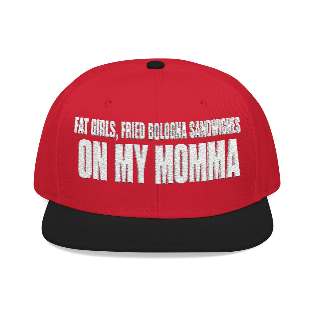 Embroidered 'Insomnia' Snapback Hat — Distressed Text Urban Cap