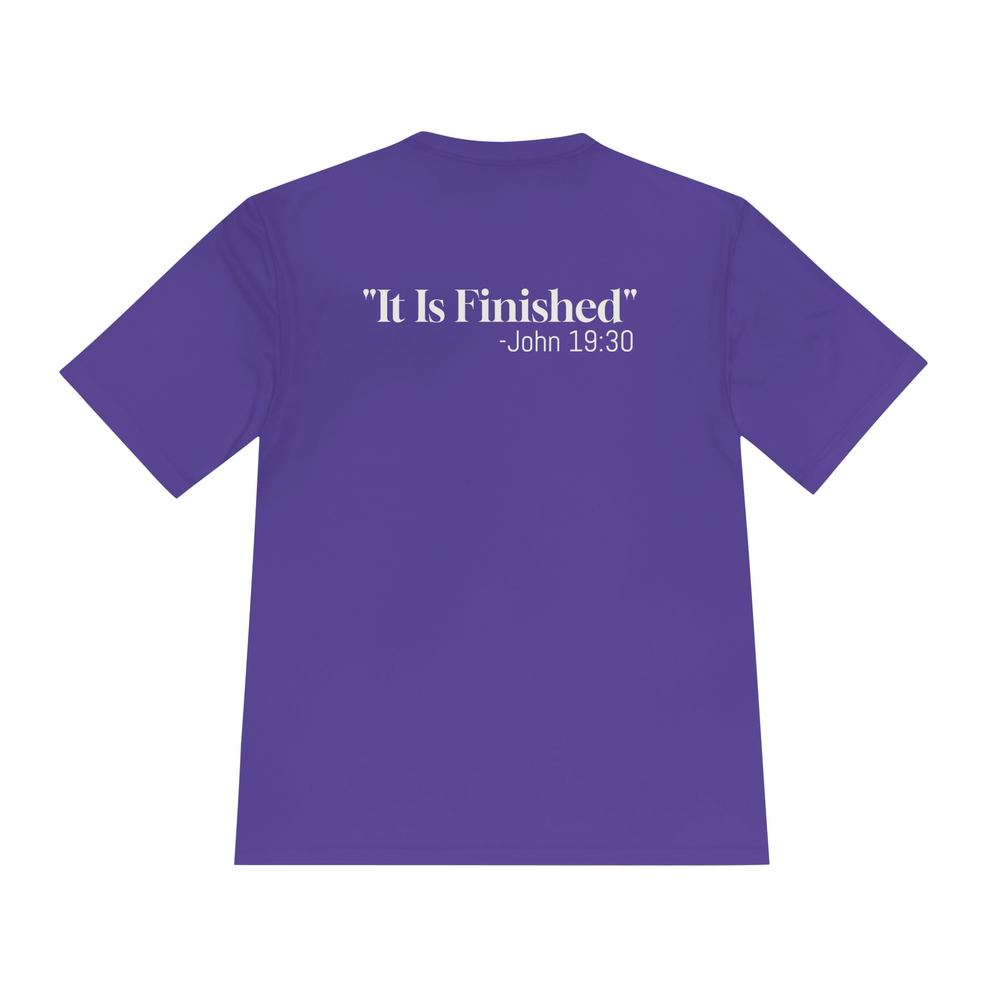 Christian Cross Tee — 'It Is Finished' John 19:30 Graphic Shirt