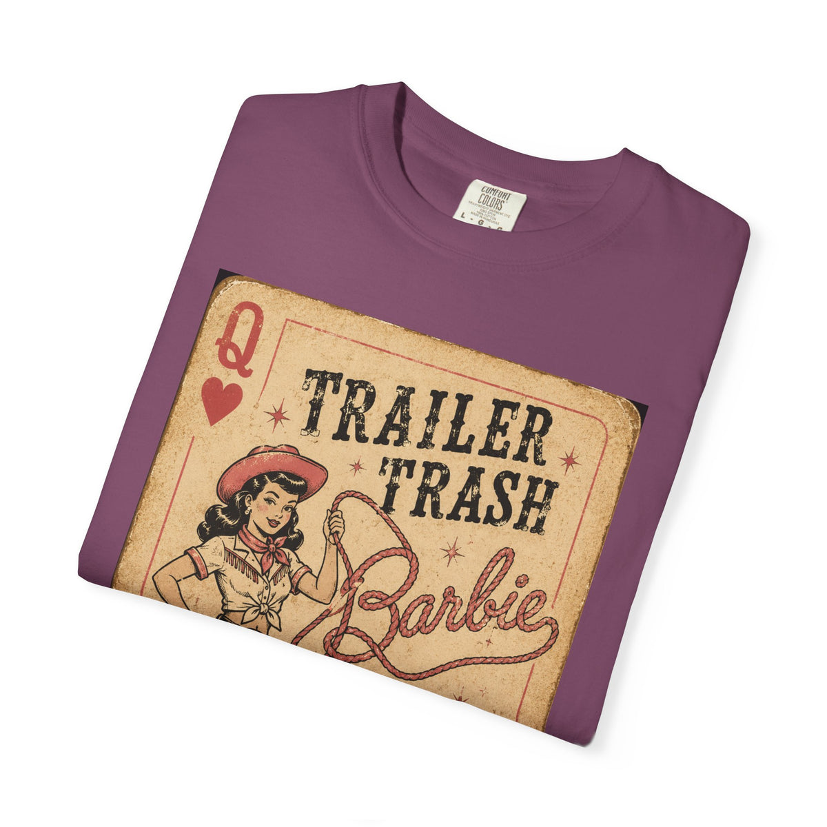Trailer Trash Barbie T-Shirt – Vintage Cowgirl Camper Graphic Tee