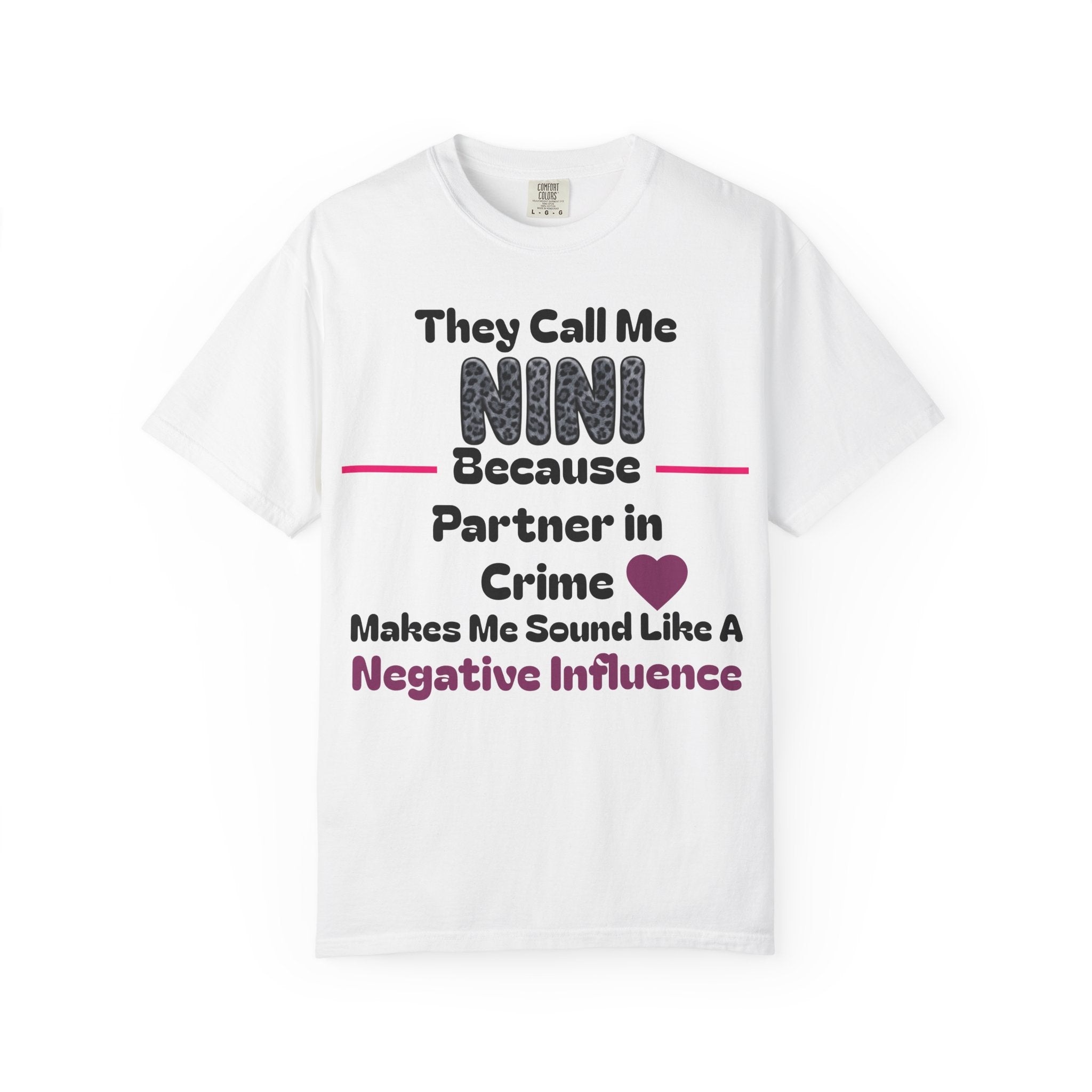 NINI Partner in Crime T-Shirt — Funny Grandma/Nini Gift