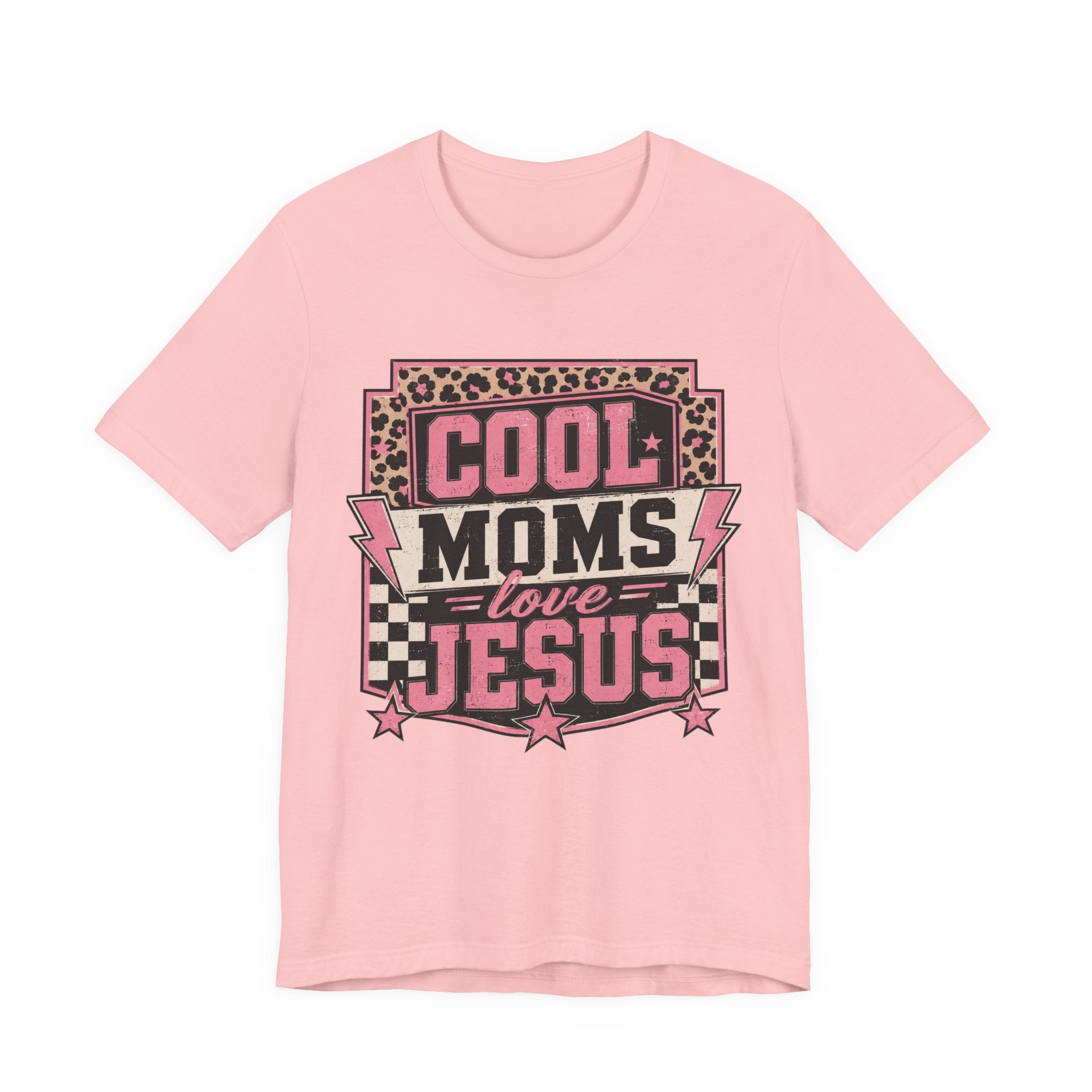 Cool Moms Love Jesus Jersey Short Sleeve Tee