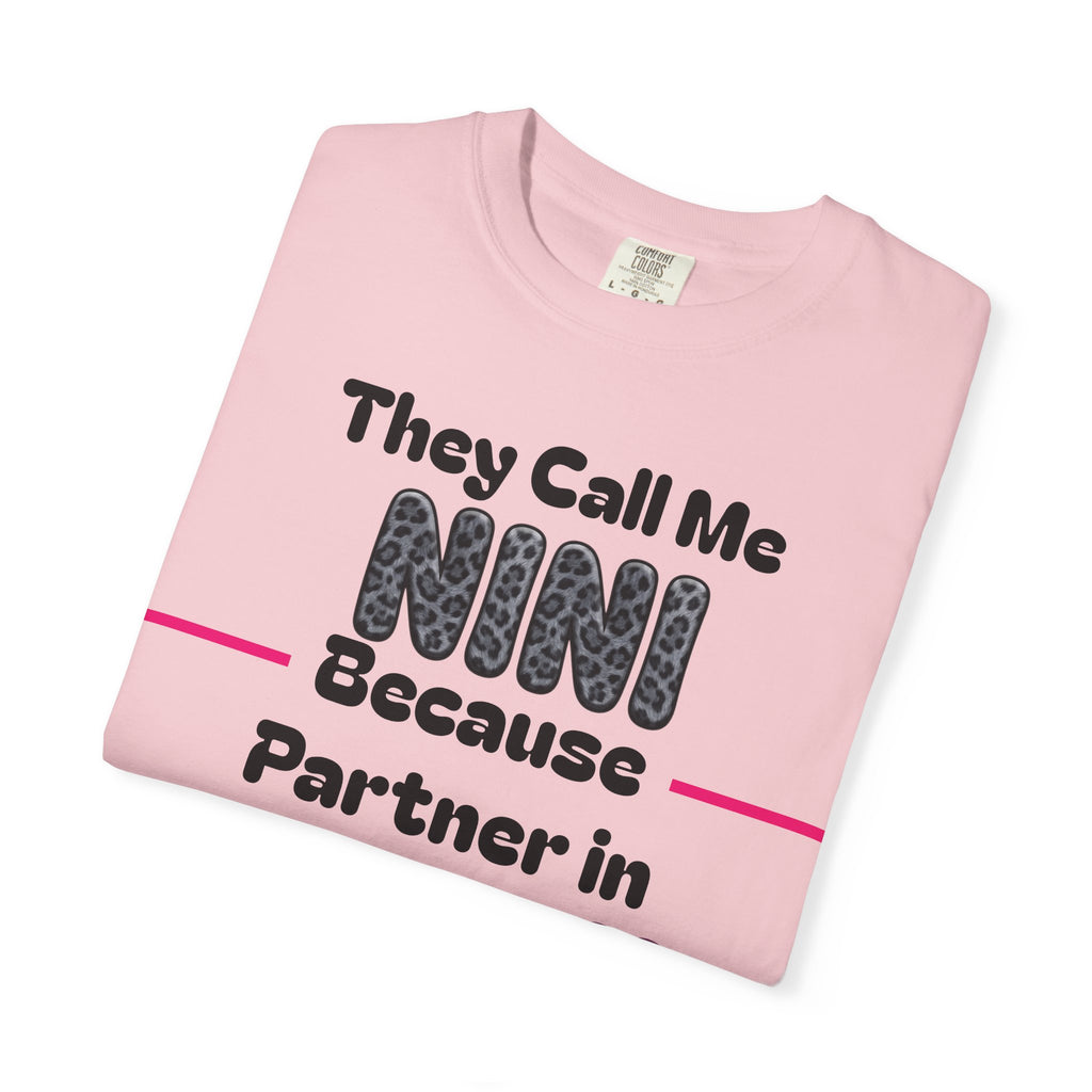 NINI Partner in Crime T-Shirt — Funny Grandma/Nini Gift