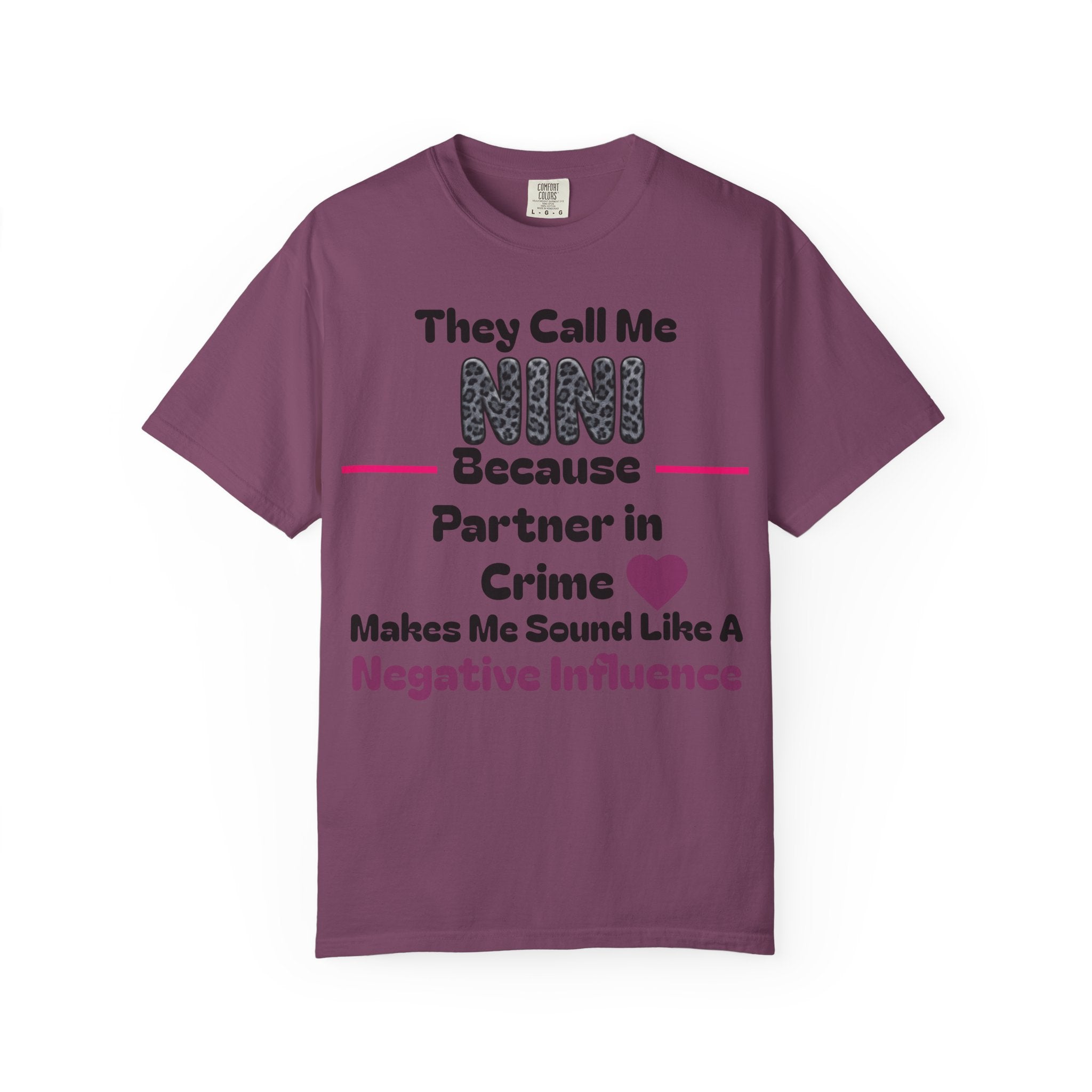 NINI Partner in Crime T-Shirt — Funny Grandma/Nini Gift