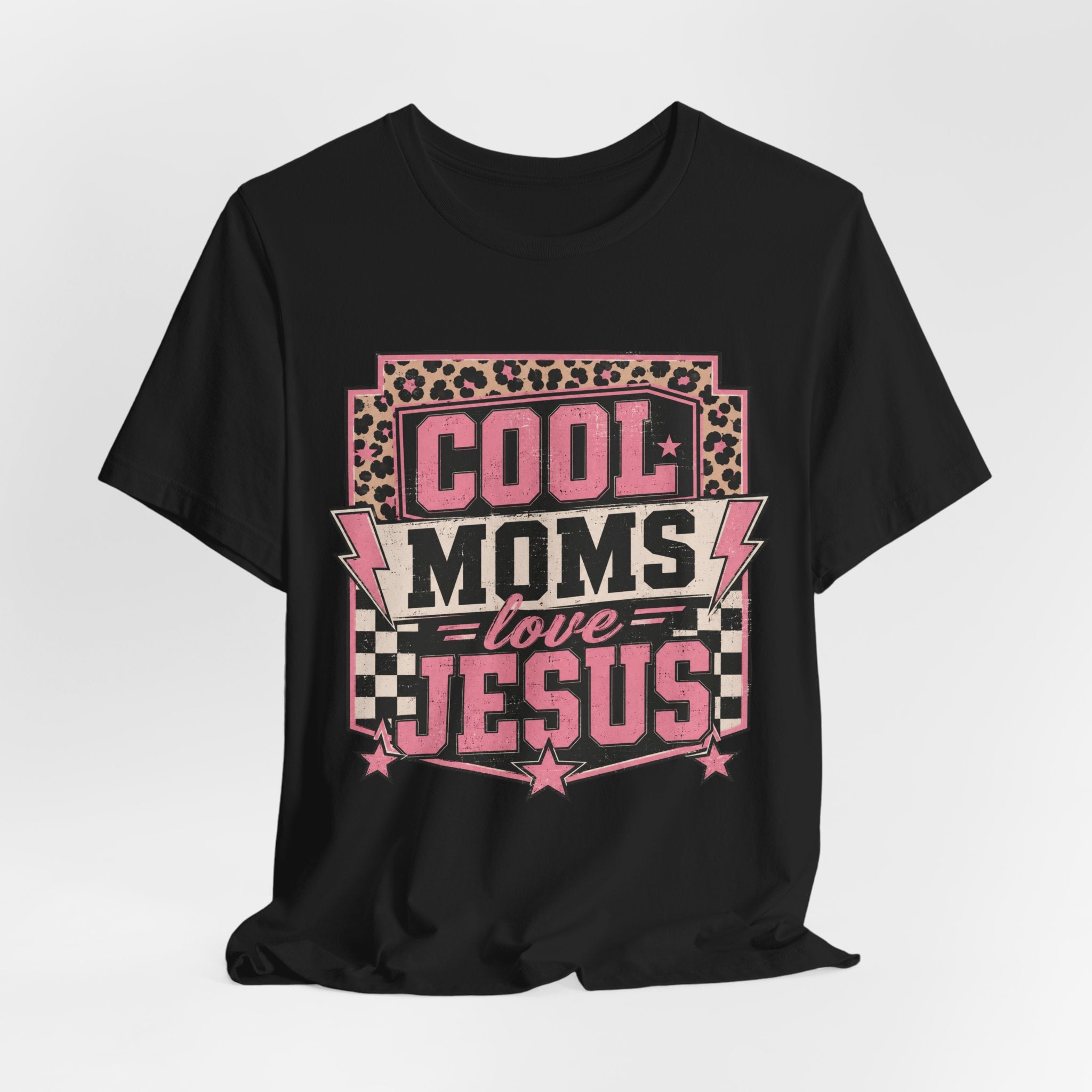 Cool Moms Love Jesus Jersey Short Sleeve Tee