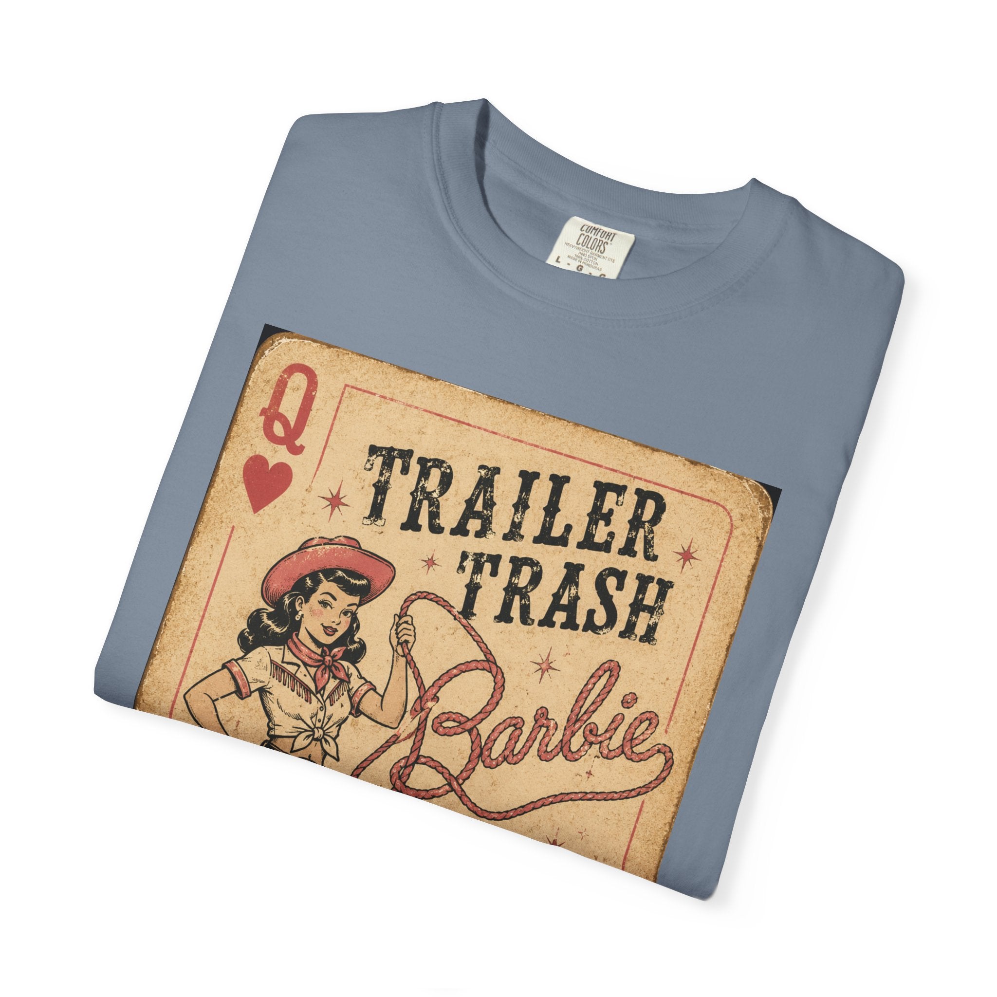 Trailer Trash Barbie T-Shirt – Vintage Cowgirl Camper Graphic Tee