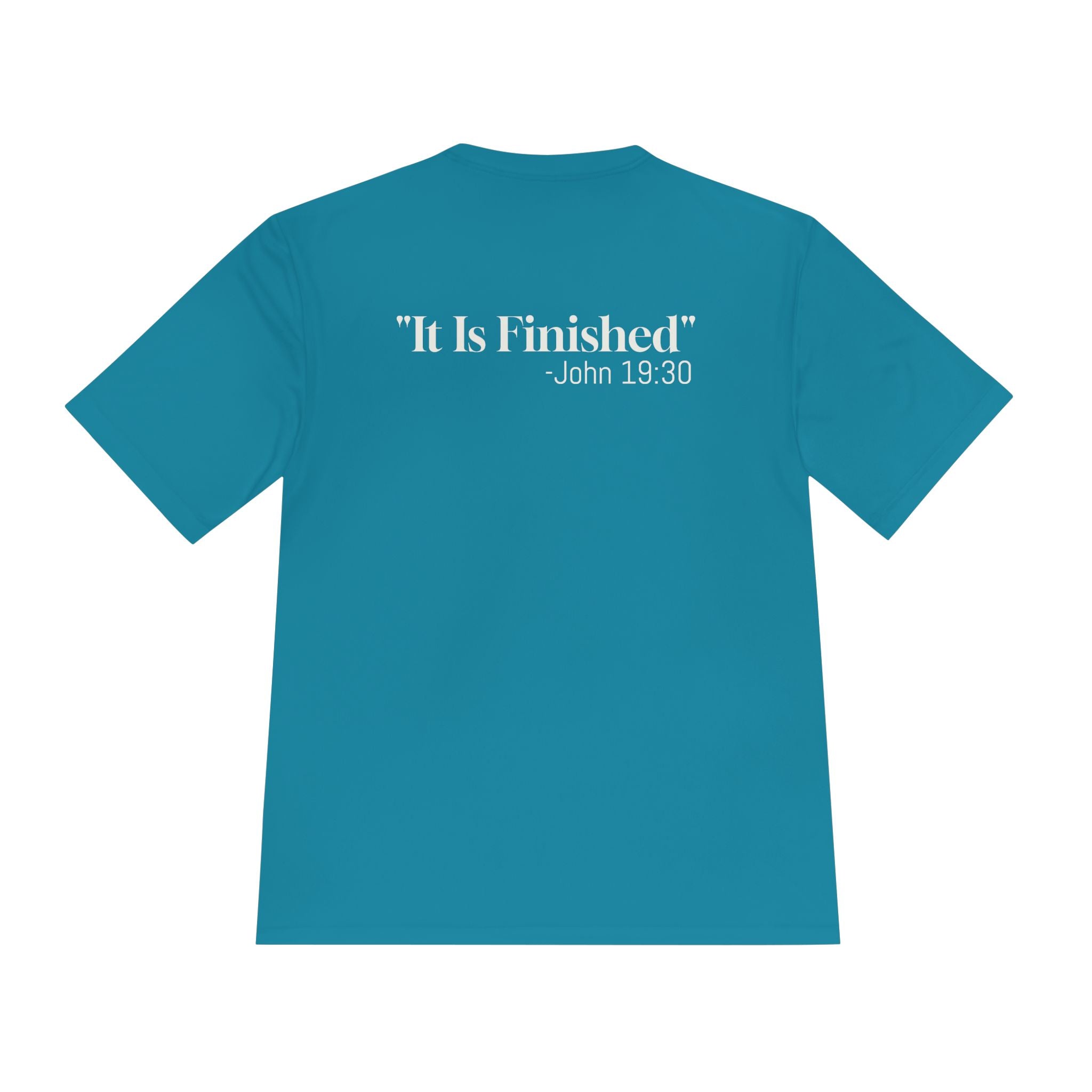Christian Cross Tee — 'It Is Finished' John 19:30 Graphic Shirt