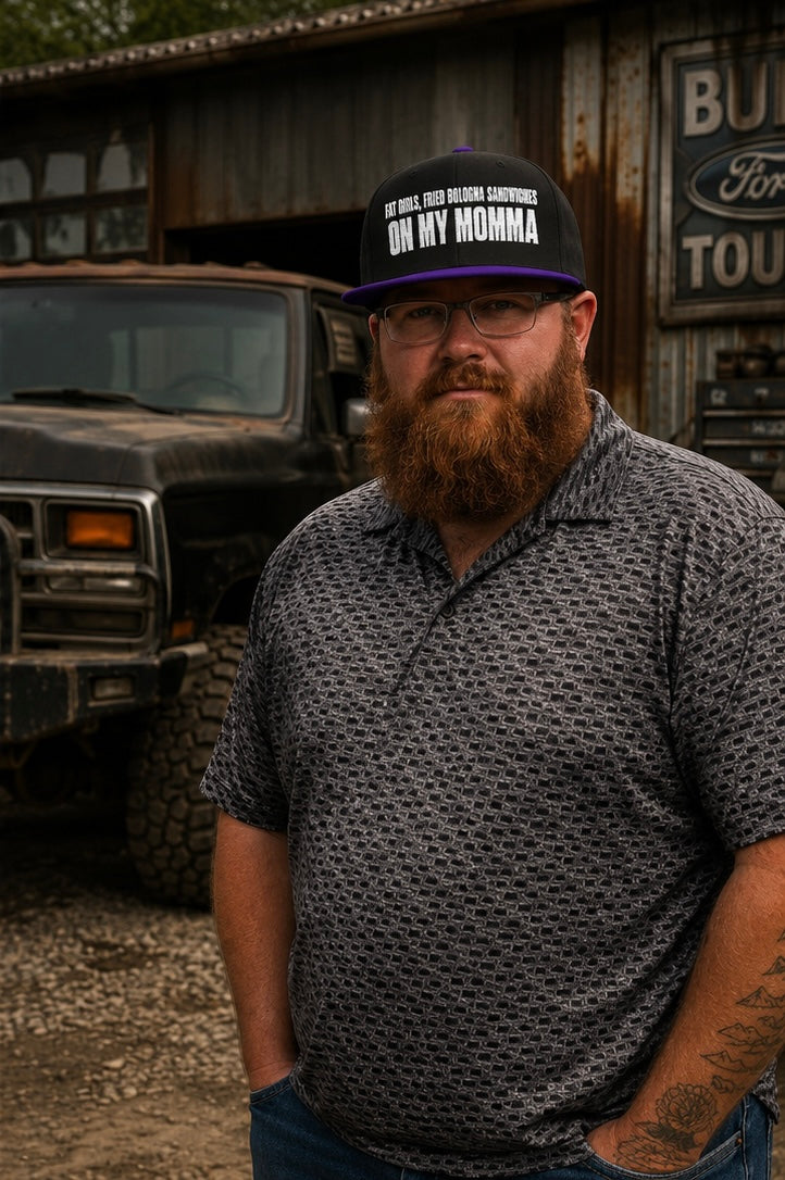 Embroidered 'Insomnia' Snapback Hat — Distressed Text Urban Cap