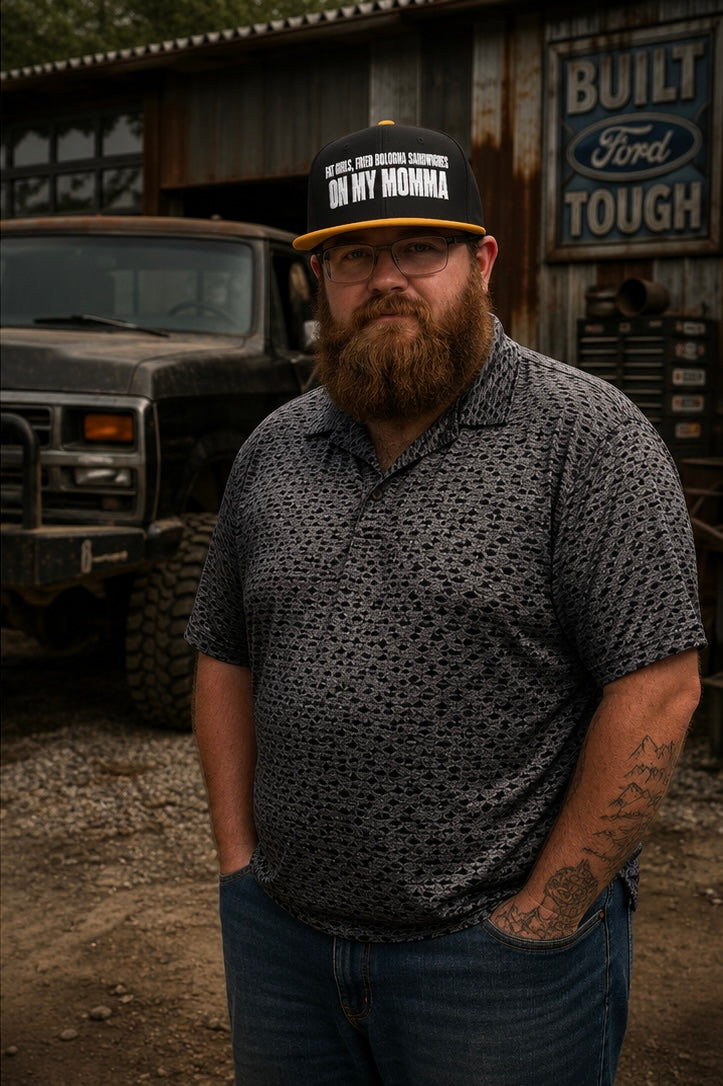 Embroidered 'Insomnia' Snapback Hat — Distressed Text Urban Cap