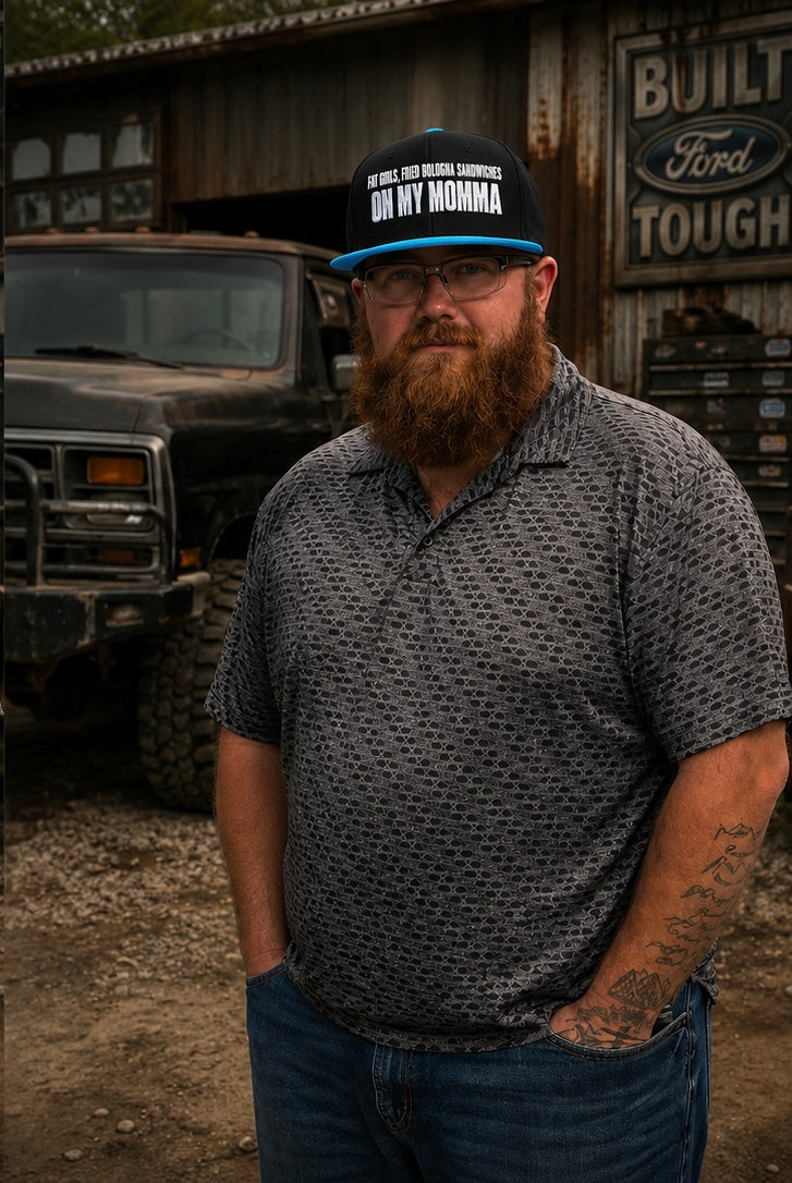 Embroidered 'Insomnia' Snapback Hat — Distressed Text Urban Cap