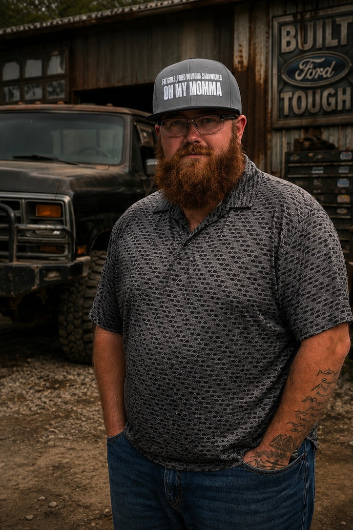 Embroidered 'Insomnia' Snapback Hat — Distressed Text Urban Cap
