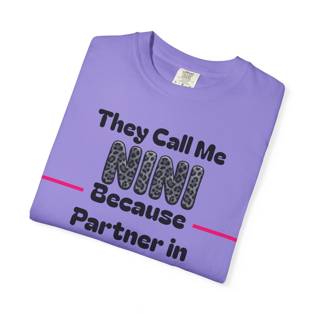 NINI Partner in Crime T-Shirt — Funny Grandma/Nini Gift