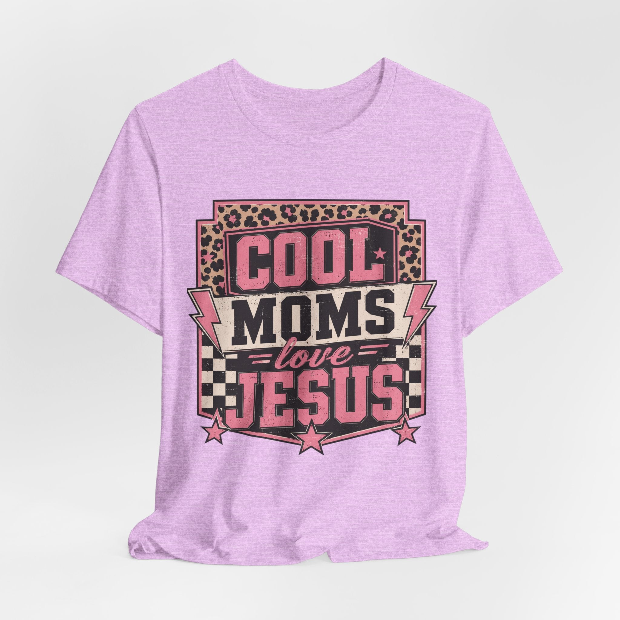 Cool Moms Love Jesus Jersey Short Sleeve Tee