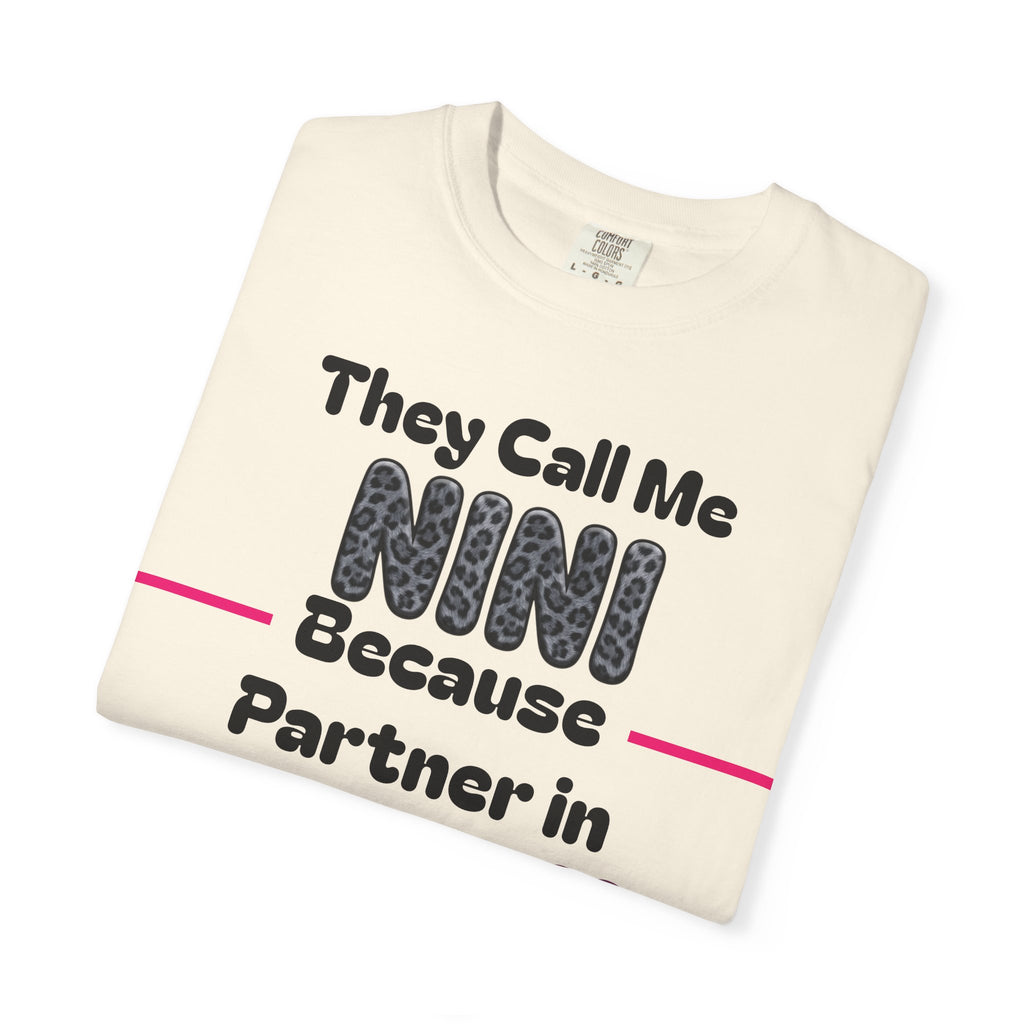 NINI Partner in Crime T-Shirt — Funny Grandma/Nini Gift
