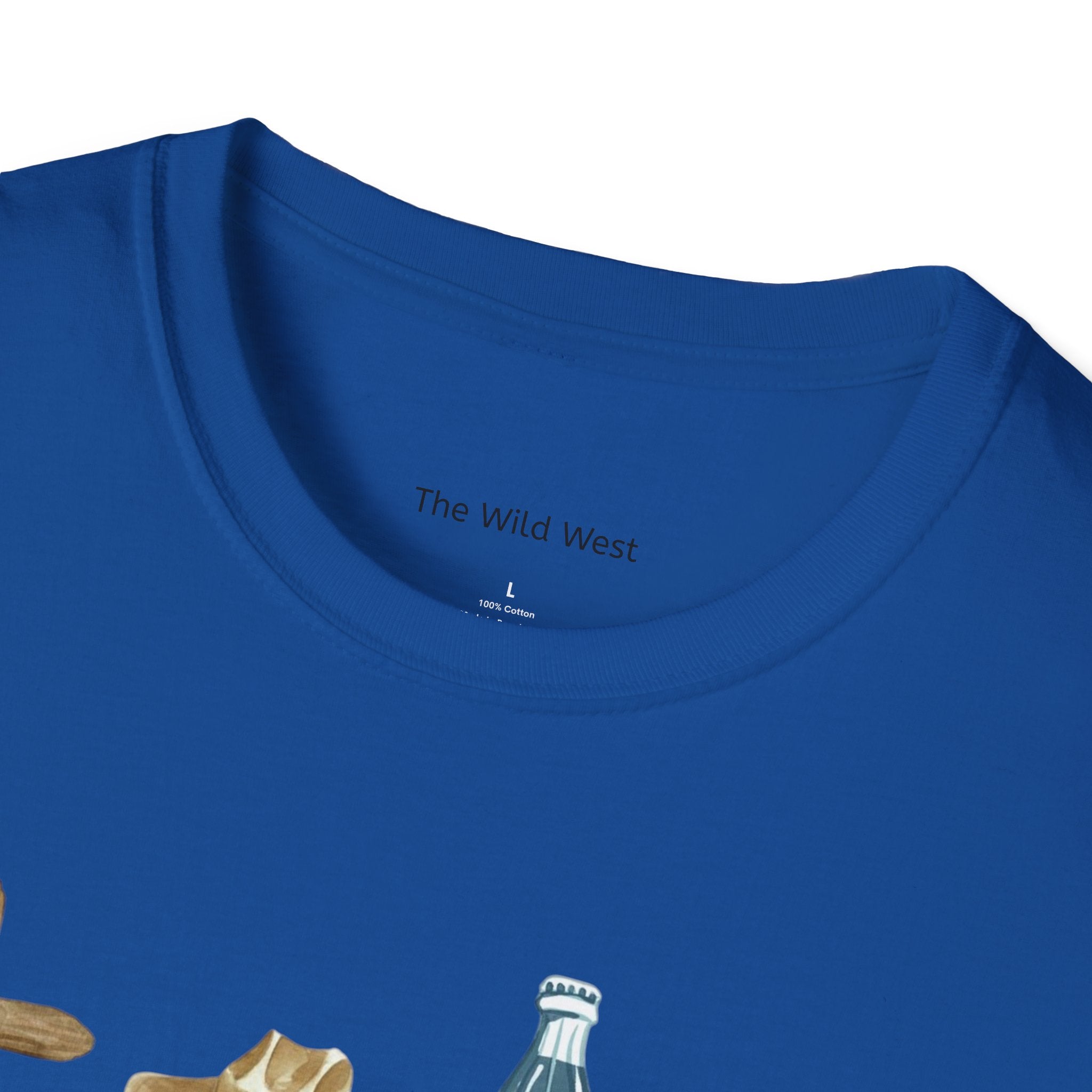 Patriotic Icons T‑Shirt — "God Bless The USA" Cross, Cowboy Hat, Coke & Eagle Design