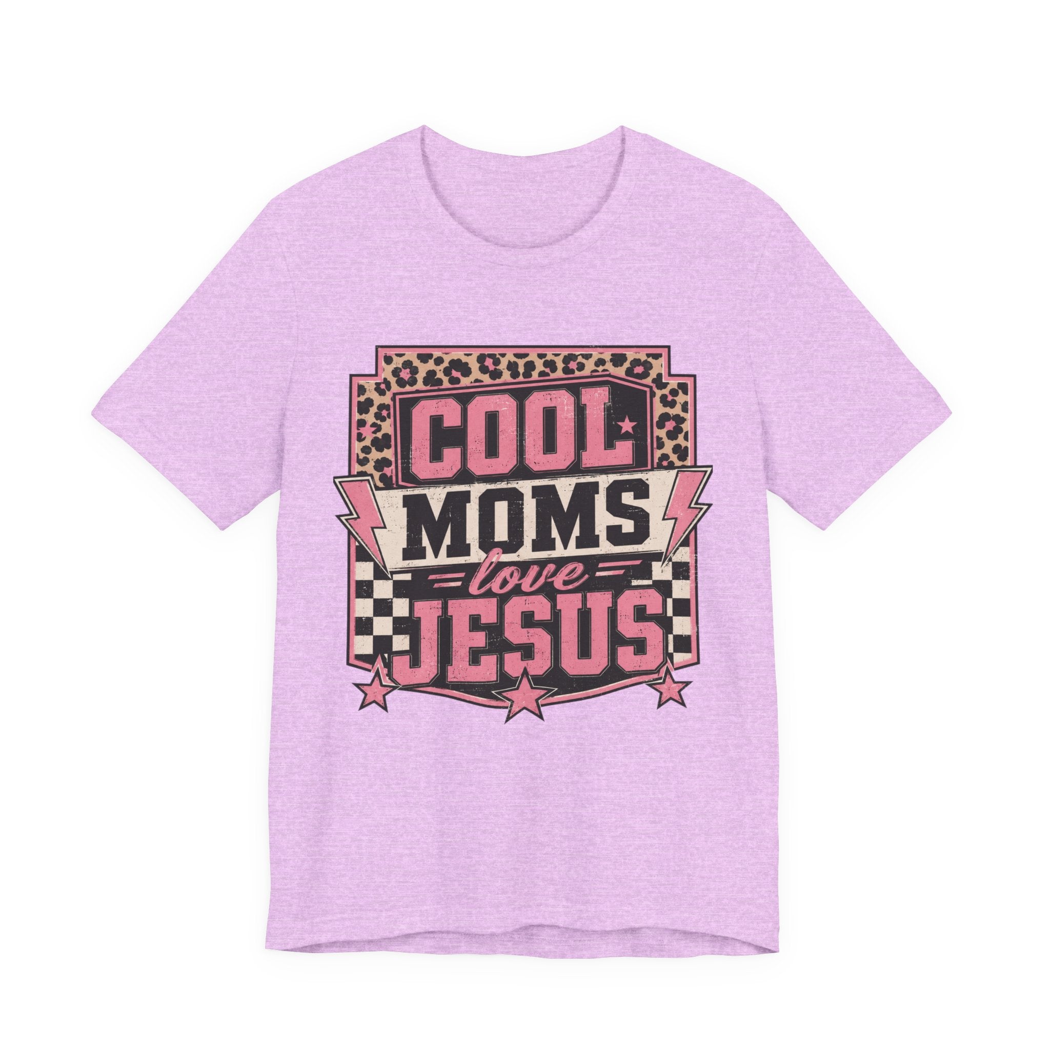 Cool Moms Love Jesus Jersey Short Sleeve Tee