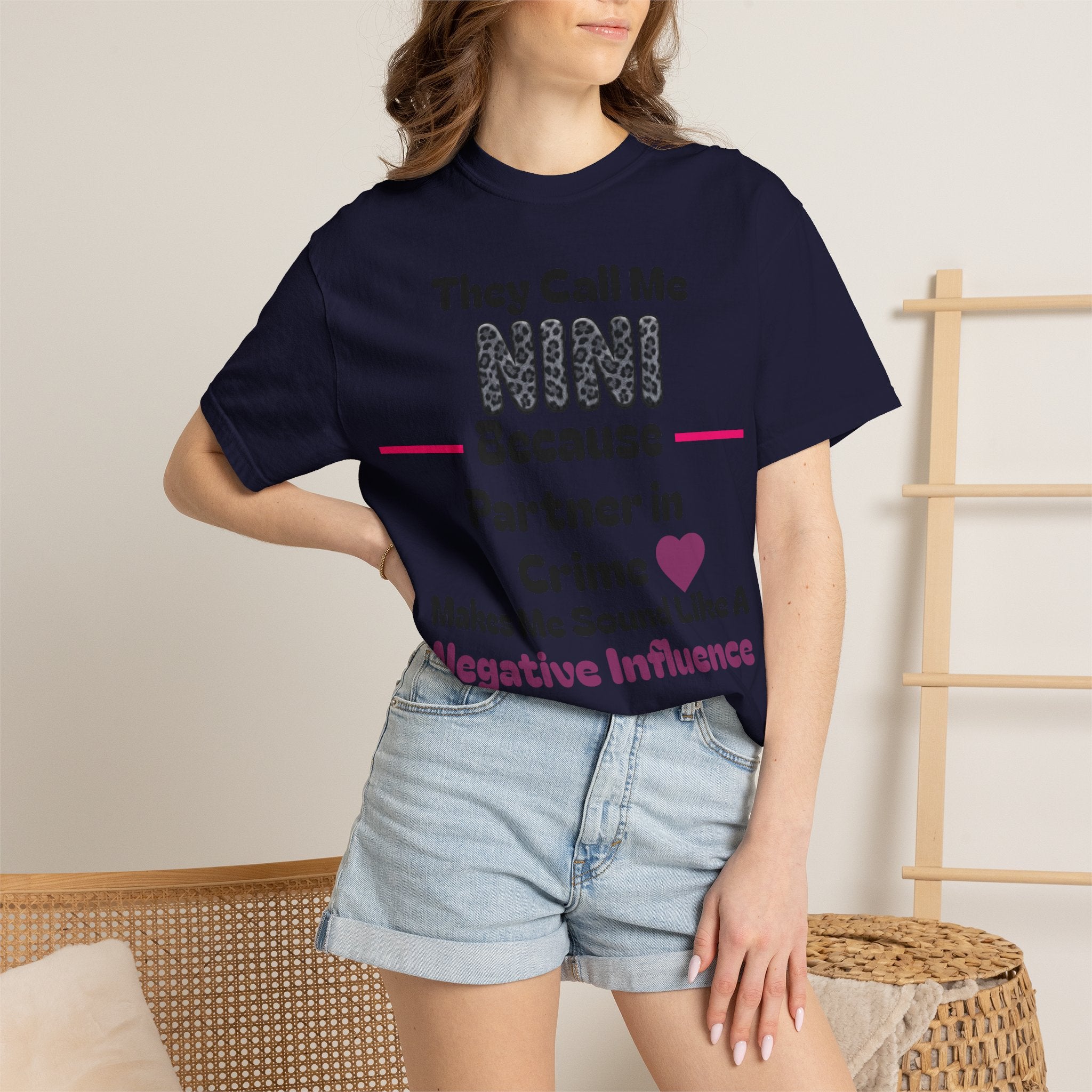 NINI Partner in Crime T-Shirt — Funny Grandma/Nini Gift