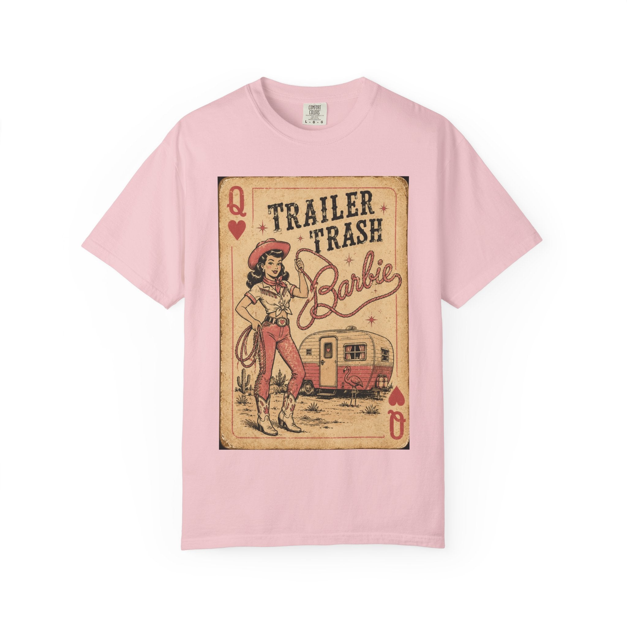 Trailer Trash Barbie T-Shirt – Vintage Cowgirl Camper Graphic Tee