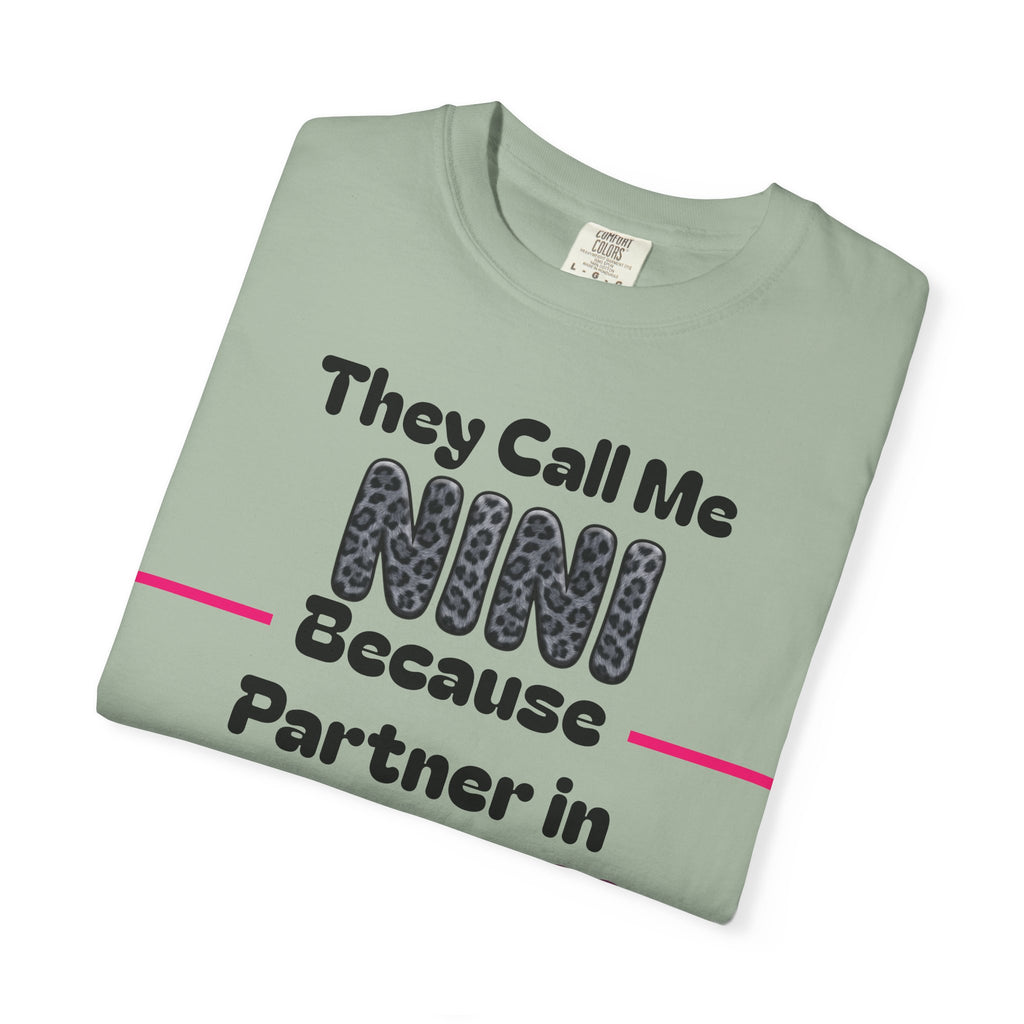 NINI Partner in Crime T-Shirt — Funny Grandma/Nini Gift