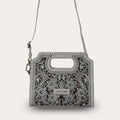 Handtooled Alma Medium Handbag - Ivory Dust
