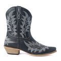Desert Pearl Ankle Boots in Coal Black