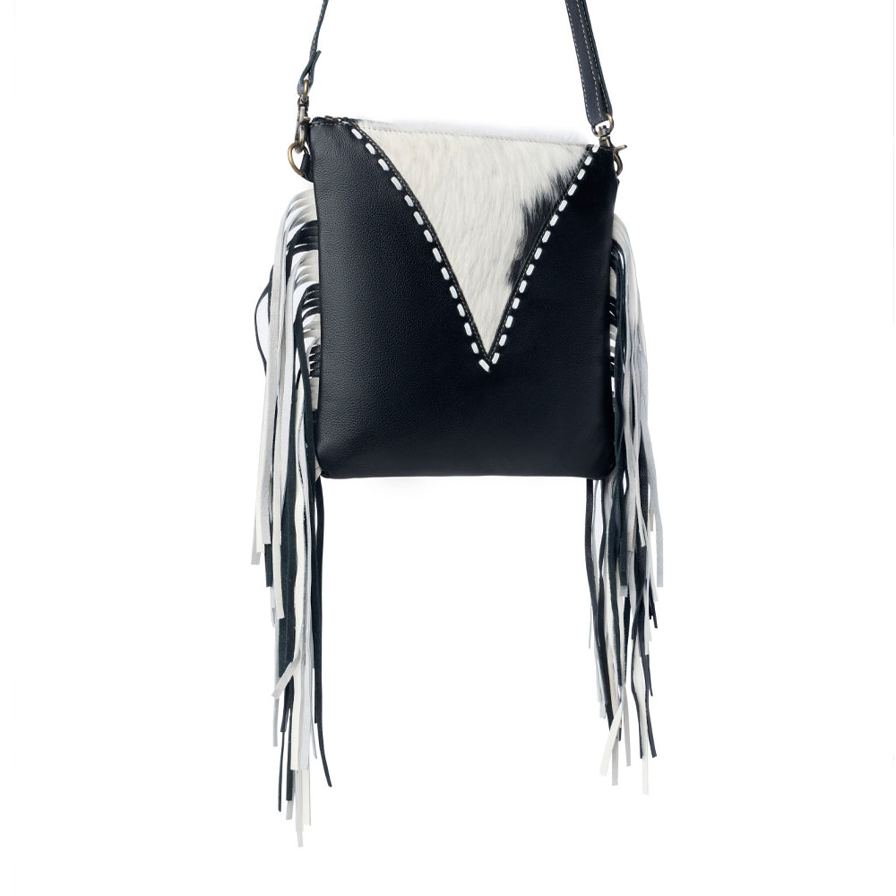 Myra Chilton Draw Hairon Concealed Carry Bag – Stylish Cowhide & Leather Crossbody with Adjustable Leather Strap